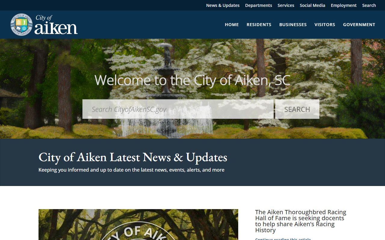 City of Aiken website