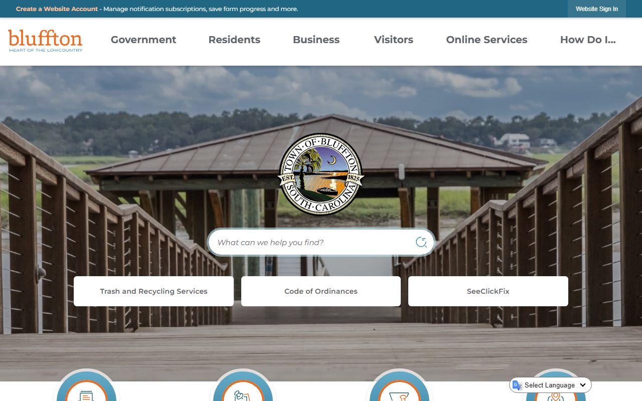 Town of Bluffton website