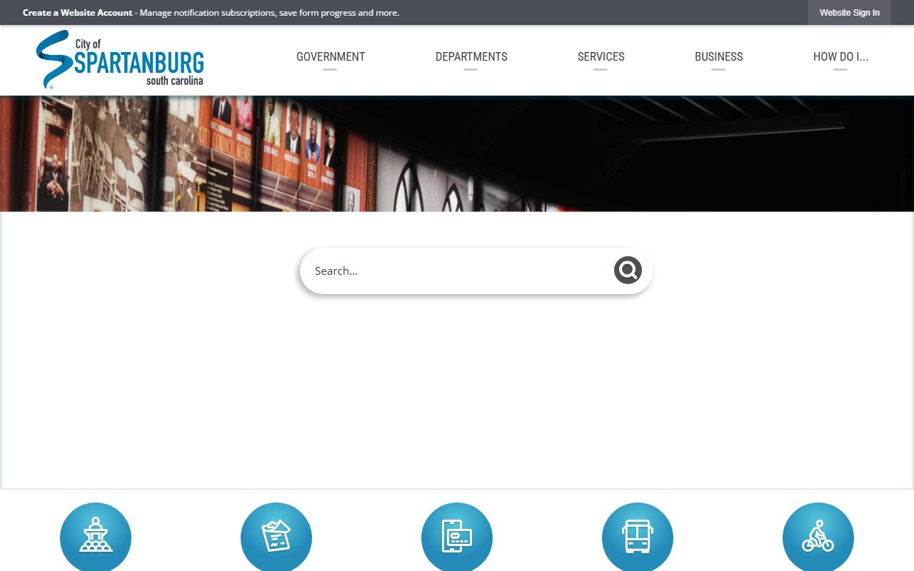 City of Spartanburg website