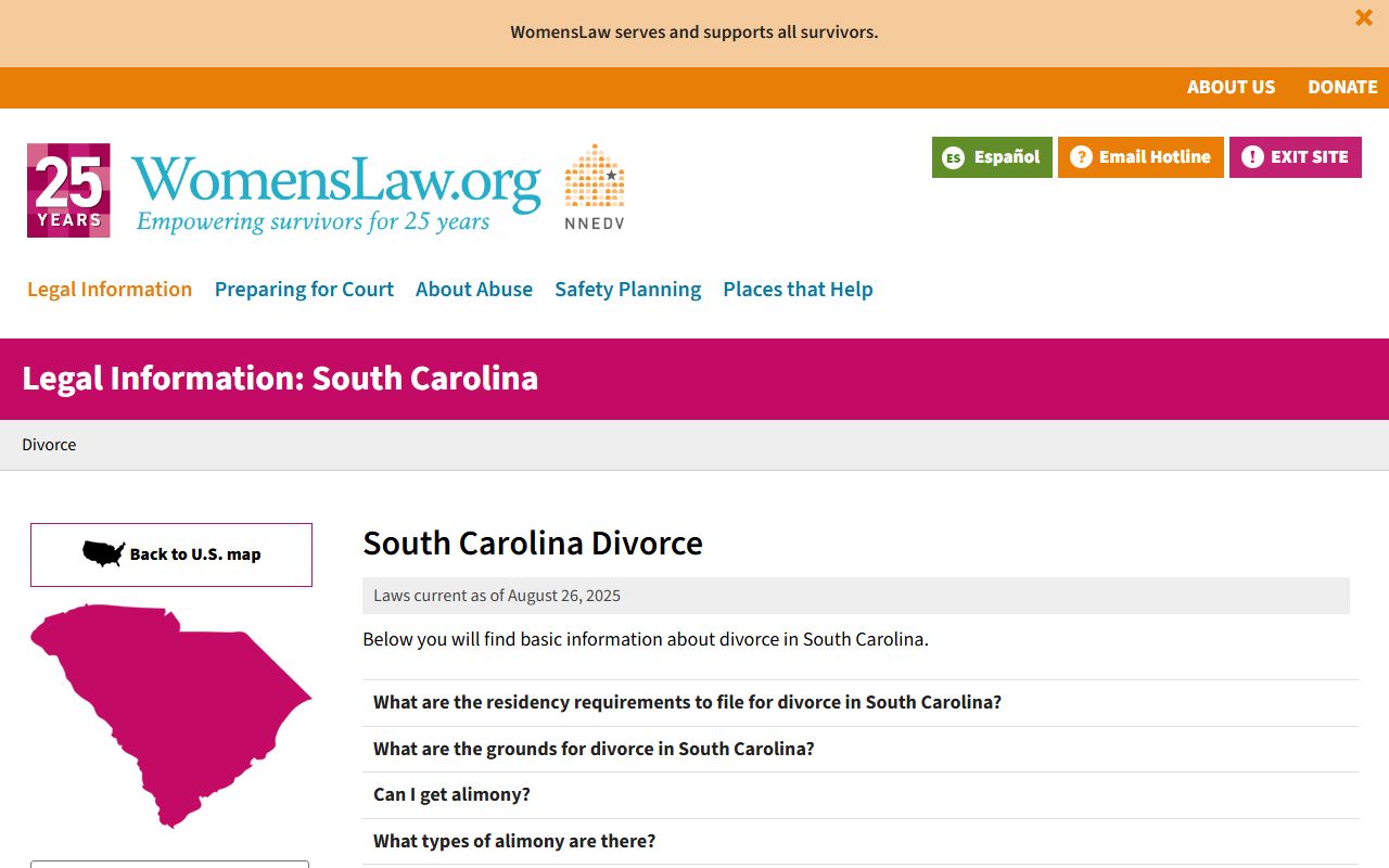 South Carolina Bar Association legal help and lawyer referral resources